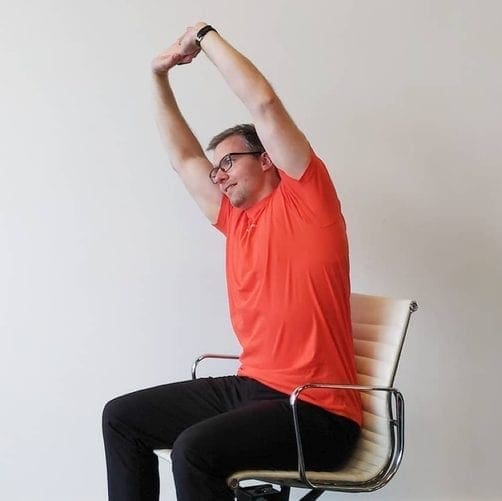 seated stretches office stretching